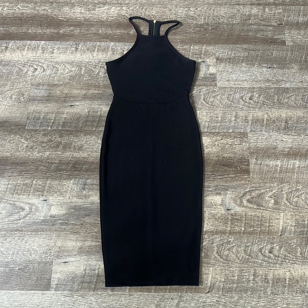 Black Express Bodycon Dress with Cut Out Back Size: 0
